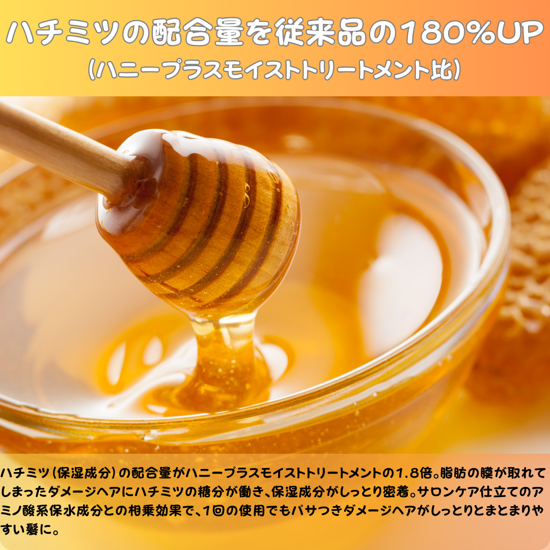 詰め替えOK🍯】ハニープラス アミノブレンドヘアマスク 詰め替えできる